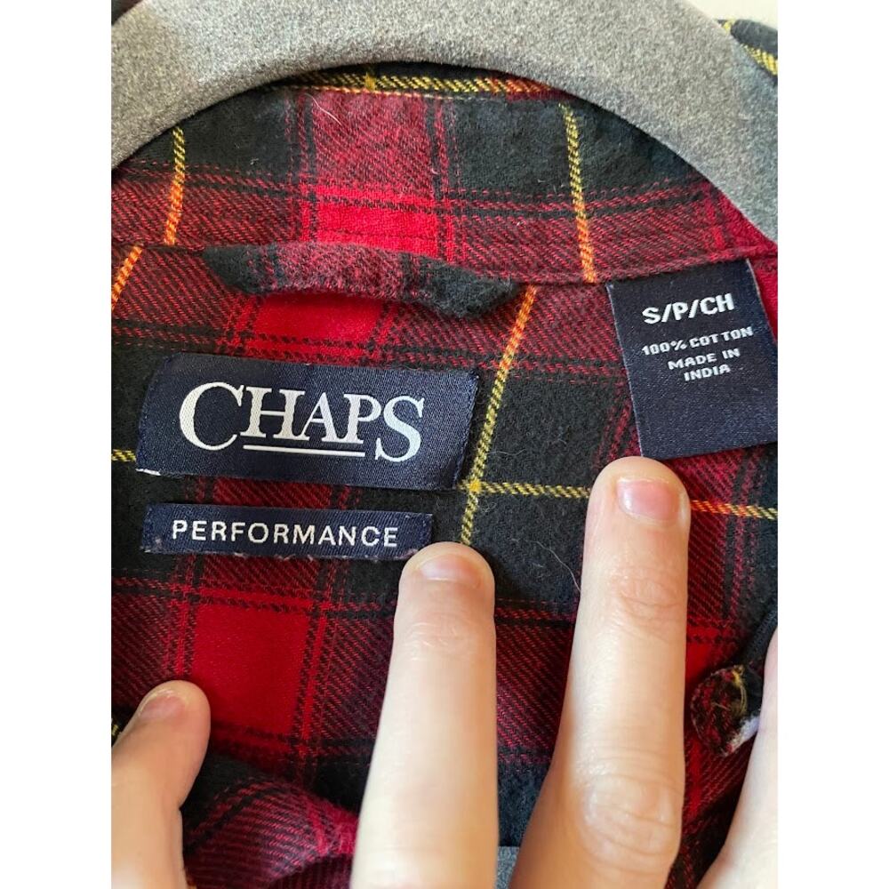 Chaps Performance Cotton Plaid Button Up Shirt Co… - image 4
